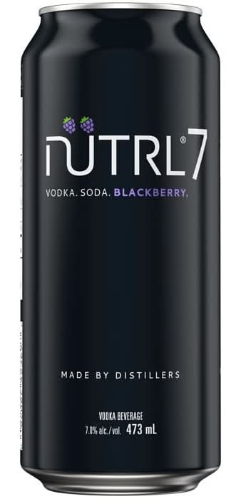 NÜTRL 7 Vodka Soda, Blackberry (473 ml)