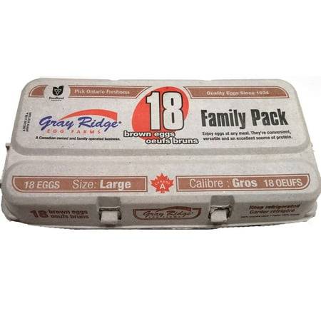 Gray Ridge Brown Eggs, L (18 ct)