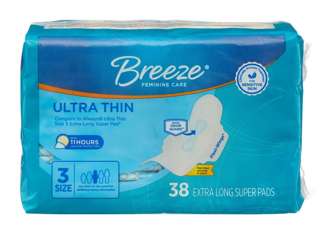 Breeze Ultra Thin Pads, 3 (38 ct)
