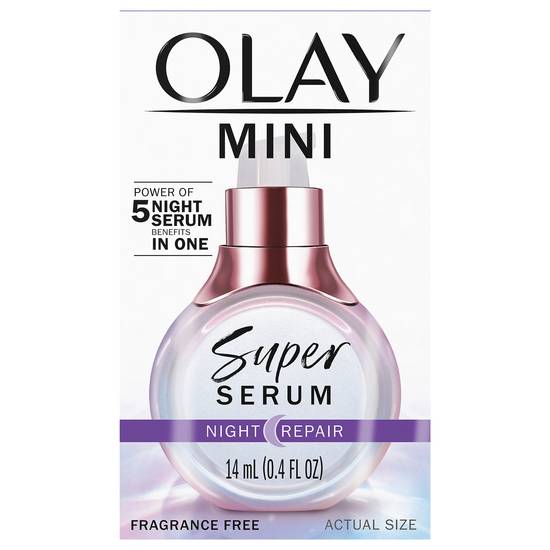 Olay Super Serum Night Repair 5-in-1 Lightweight Skin Cell Renewing Face Serum