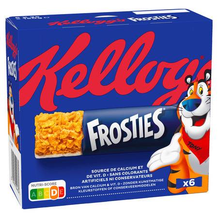 Barres céréales Frosties KELLOGG'S - les 6 barres de 25g