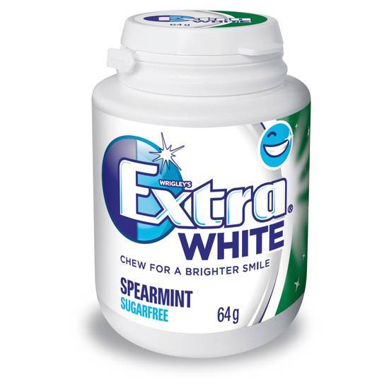 Extra White Sugar Free Chewing Gum, Spearmint (64g)
