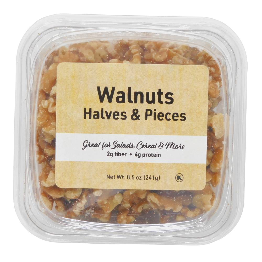 WOODSTOCK Walnuts Combo Halves & Pieces Tub (8.5 oz)