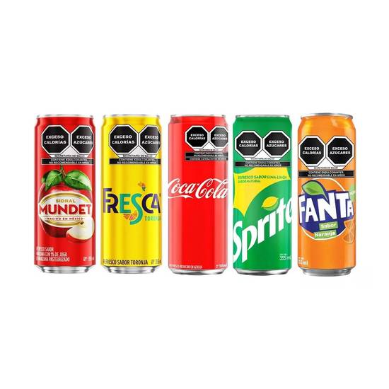 Refresco (sabores Coca Cola) 355 ml