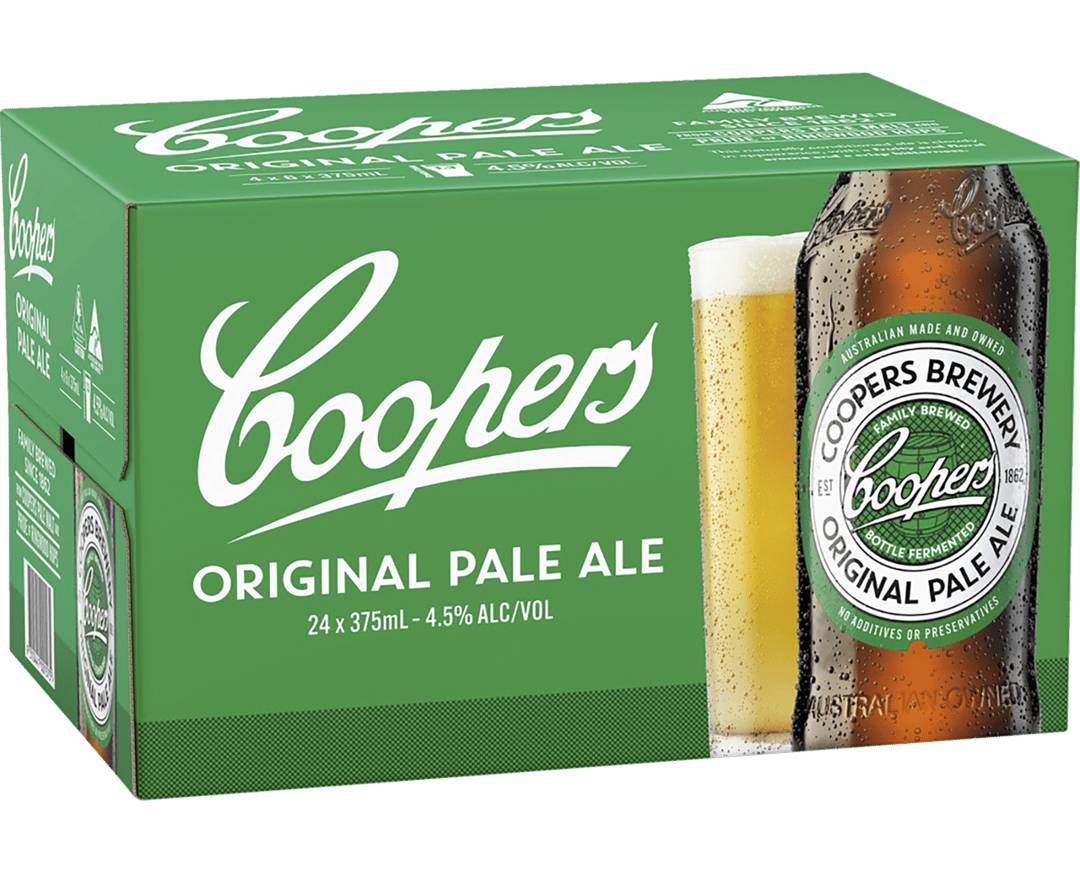 Coopers Pale Ale Bottles 24x375ml