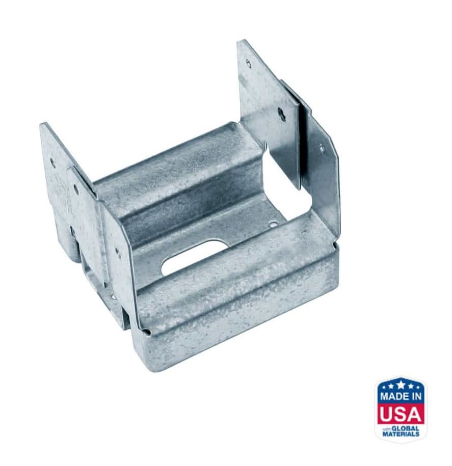 Simpson Strong-Tie Aba Zmax Galvanized Adjustable Standoff Post Base For 4X4 Nominal Lumber