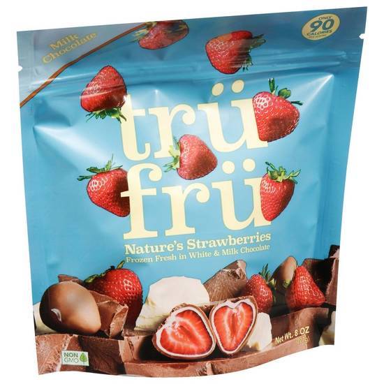 Trü Frü Strawberries in Milk & White Chocolate (8 oz)