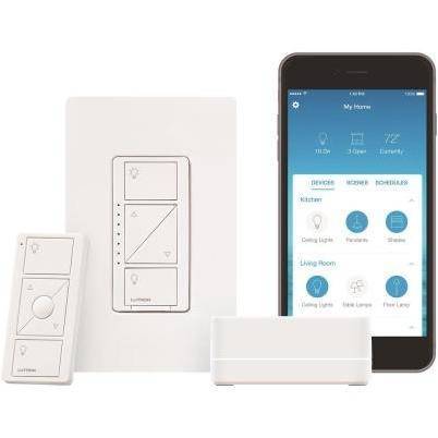 Lutron Caseta Wireless Smart Lighting Dimmer Switch Starter Kit