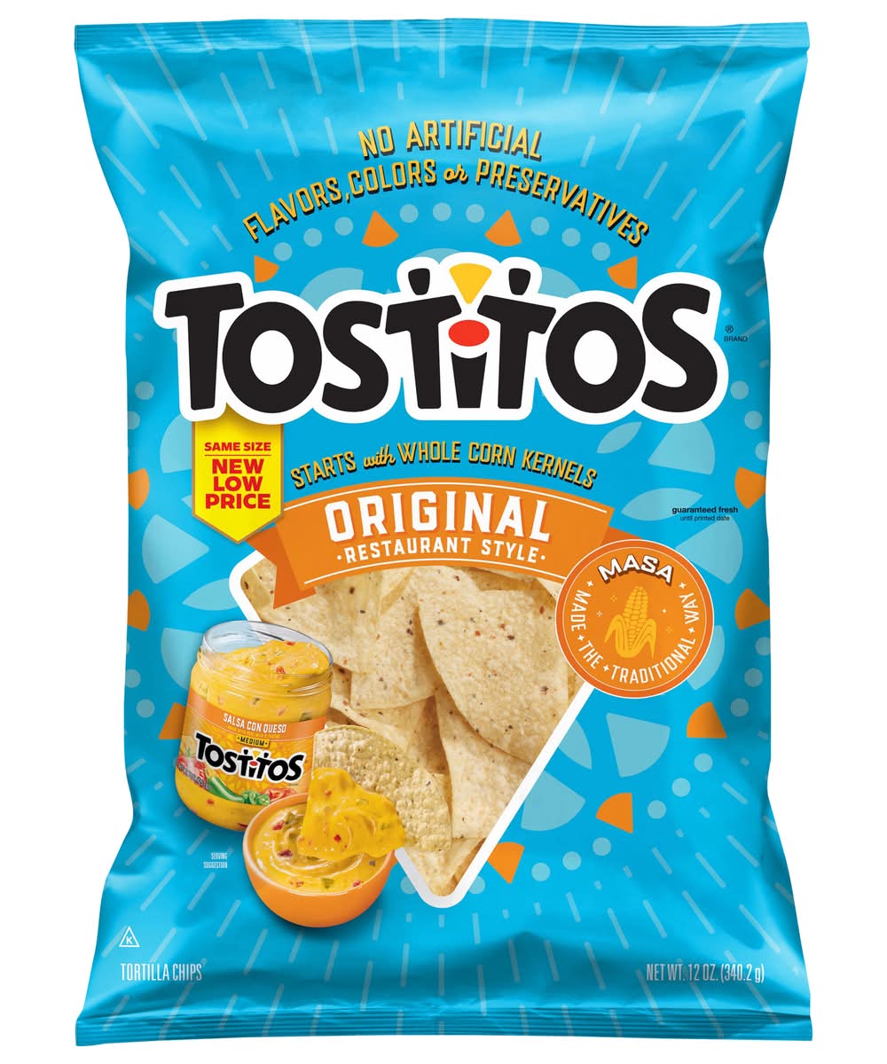 Tostitos Tortilla Chips, Original Restaurant Style (12 oz)