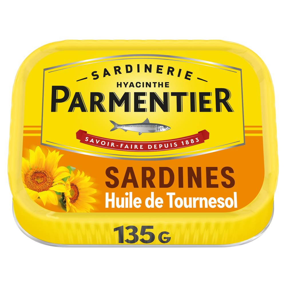 Parmentier - Sardines à l'huile de tournesol (130g)