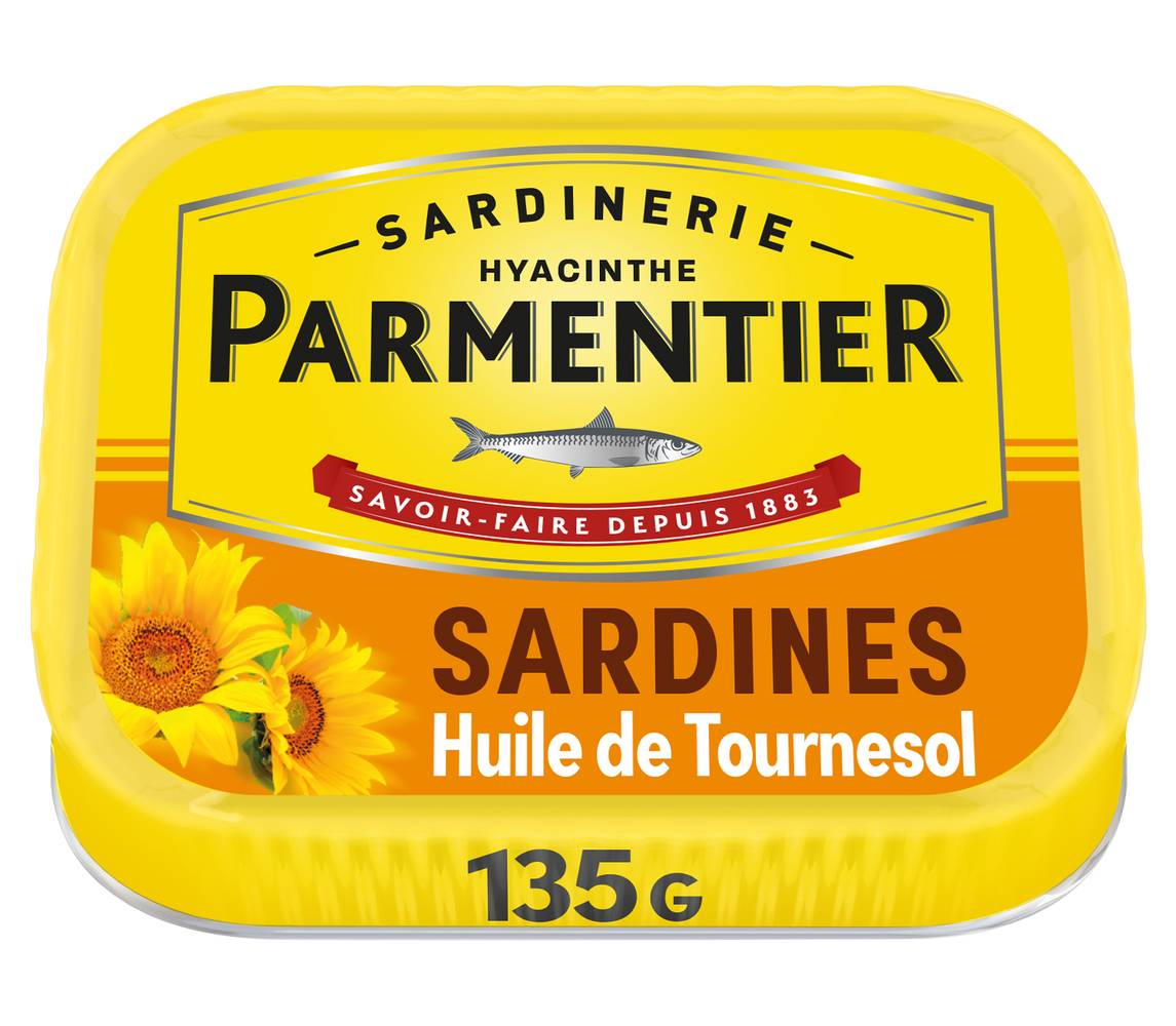 Parmentier - Sardines à l'huile de tournesol (130g)