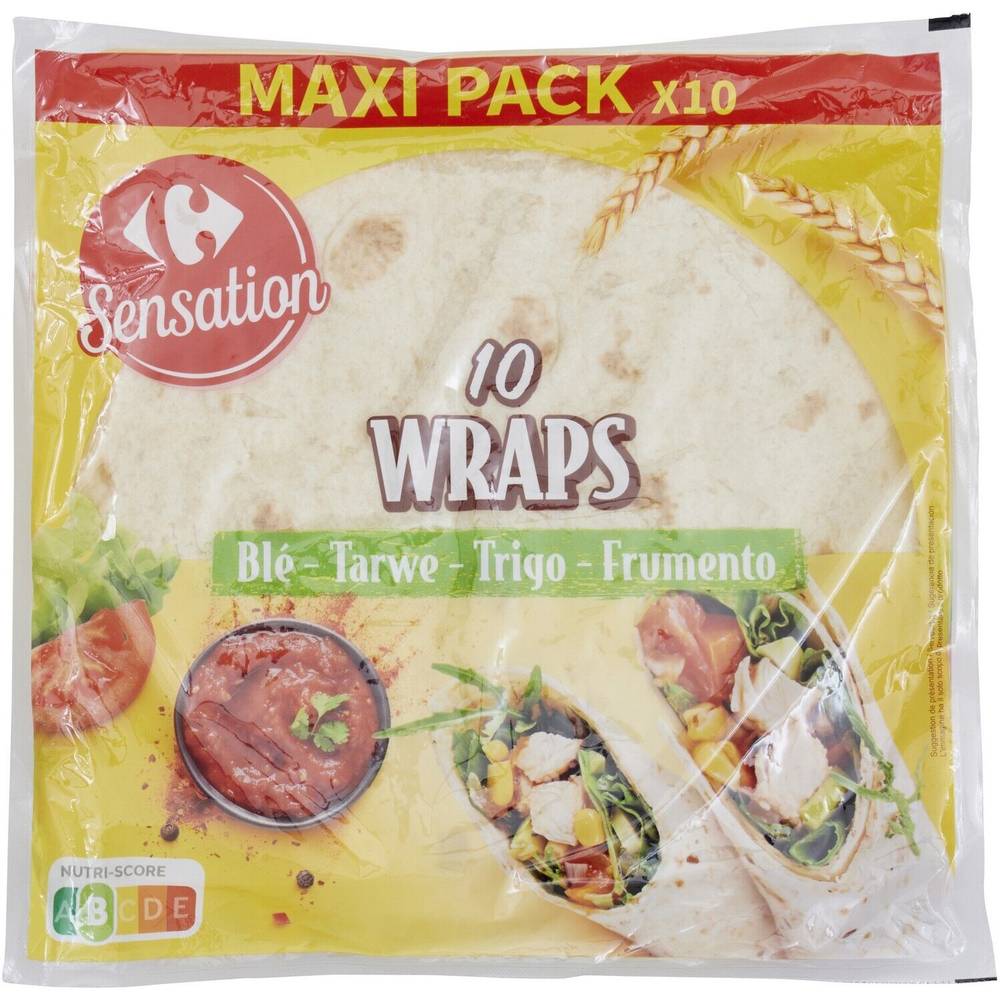 Carrefour Sensation - Wraps blé à garnir