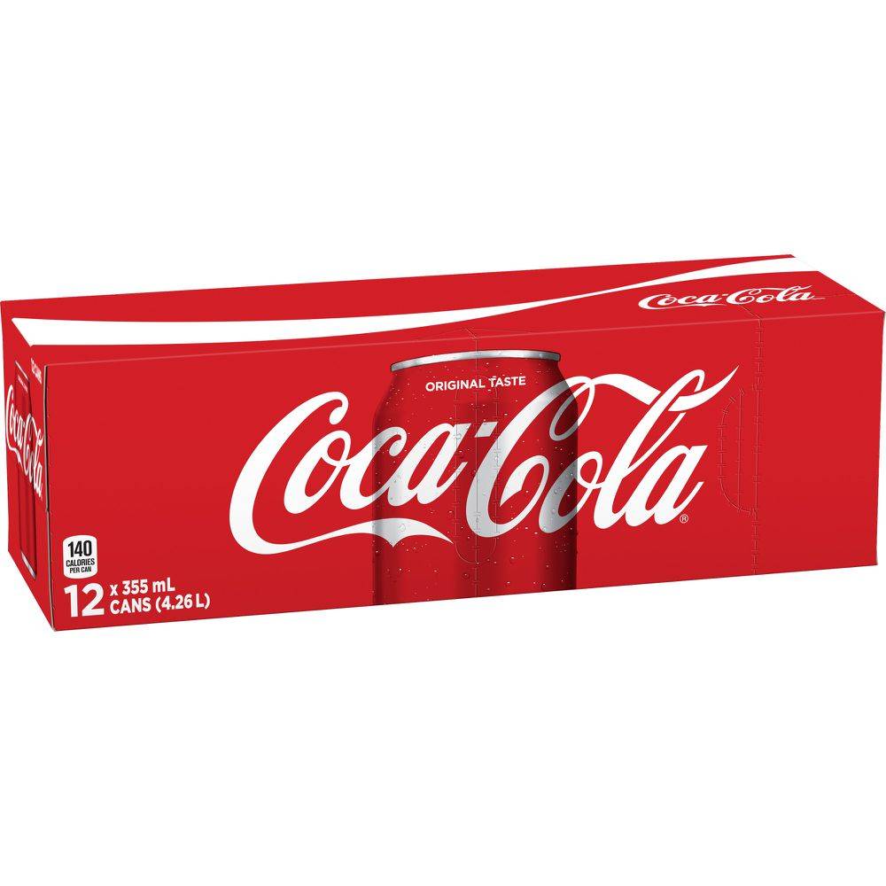 Coca-cola boisson gazeuse originale (12 unités, 355 ml) - original soft drink (12 ct, 355 ml)