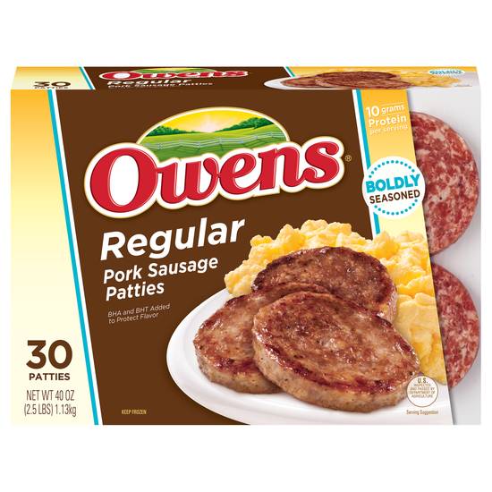 Owens Regular Pork Sausage Patties (30 ct)