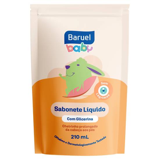 Baruel refil de sabonete líquido com glicerina baby (210 ml)