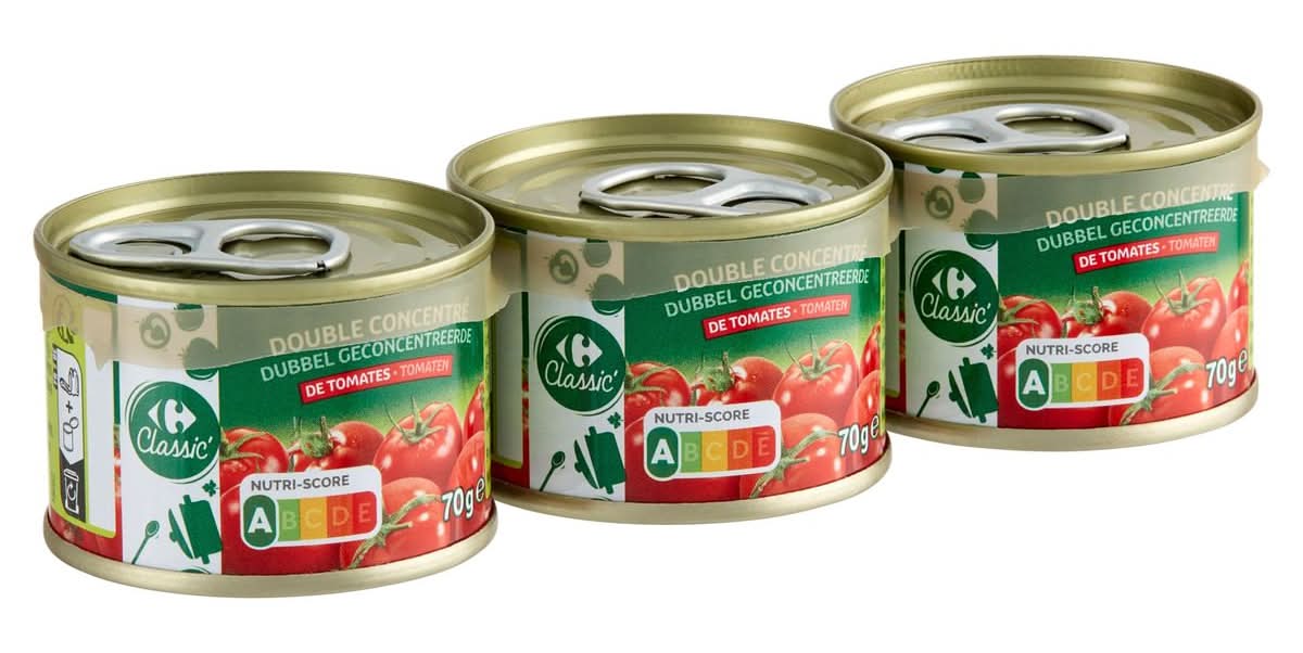 Carrefour Classic'' Dubbel Geconcentreerde Tomaten 3 x 70 g