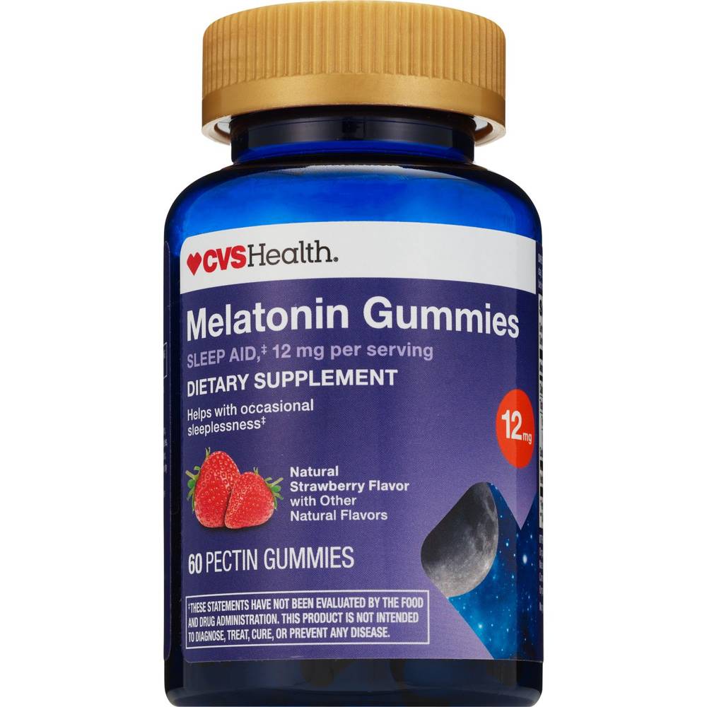 Cvs Health Melatonin 12mg Gummies (strawberry)