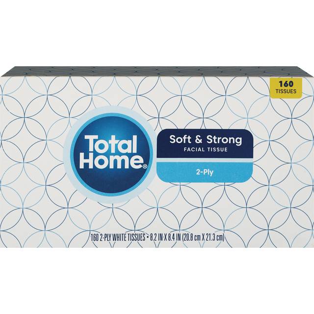Total Home Facial Tissue, 160ct