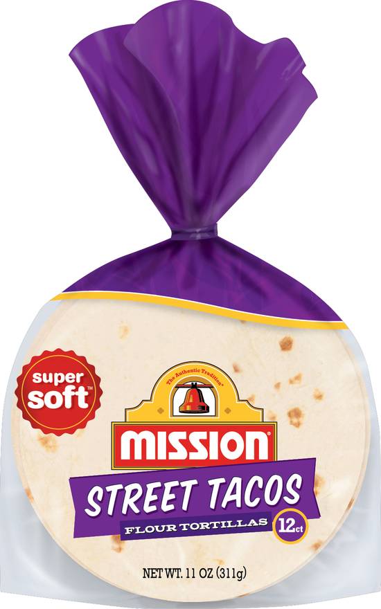 Mission Super Soft Street Tacos Flour Tortillas (12 ct)