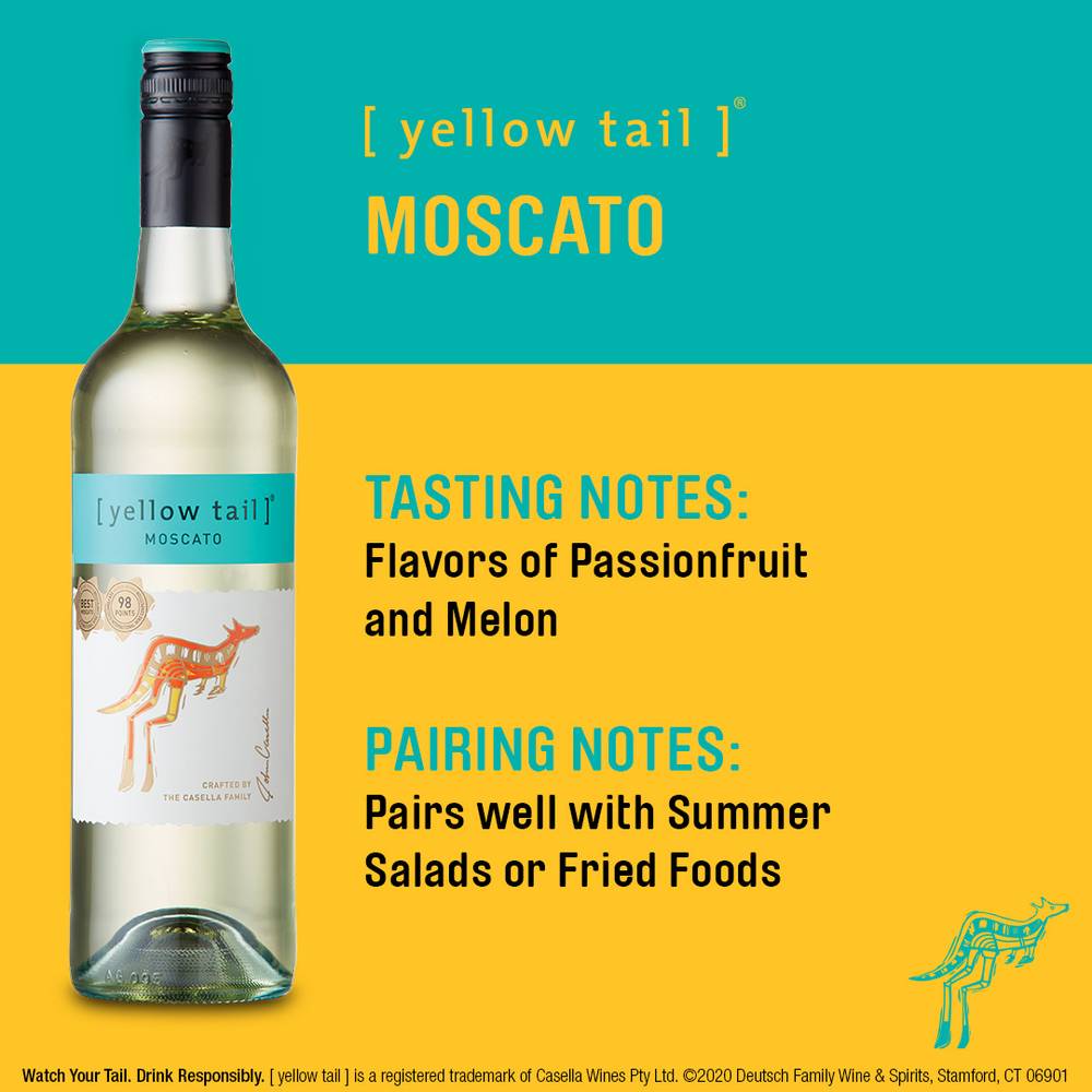 Yellow Tail Australia Moscato White Wine Bottle (1.5 L)