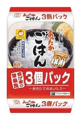 24927:東洋水産 マルちゃん あったかごはん 200G×3個 パック / Maruchan Attakagohan (Packed Rice) 3 Pack