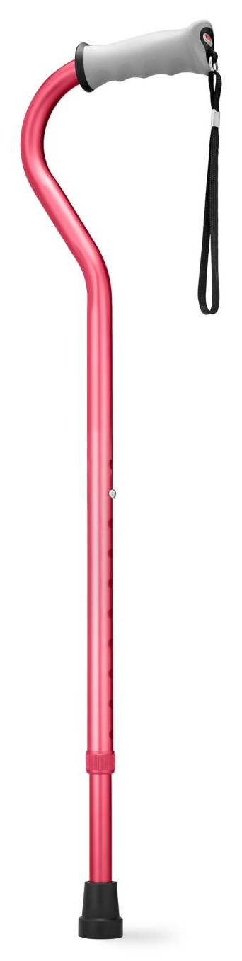 Cvs Gel Grip Offset Cane, Red