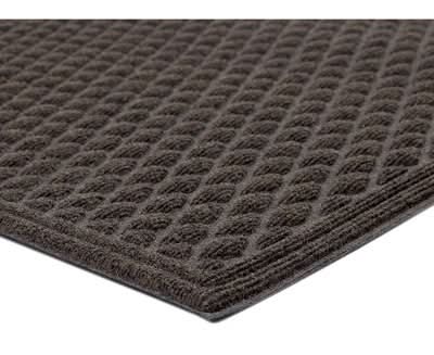 Apache Mills Diamond Tufted Door Mat, 18x30 in, Dark Brown