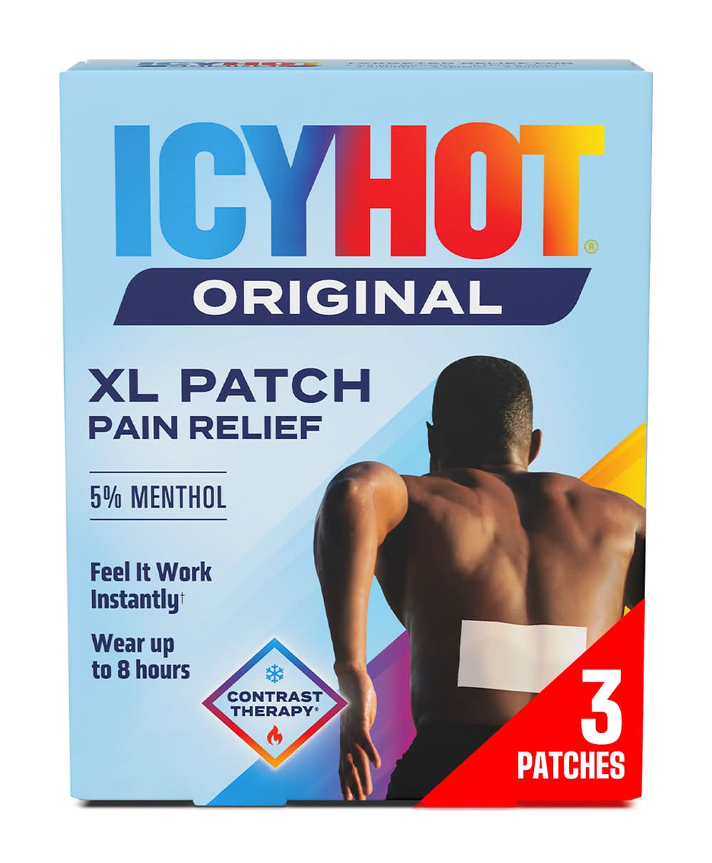 Icy Hot Original Pain Relieving Patches, XL (3 ct)