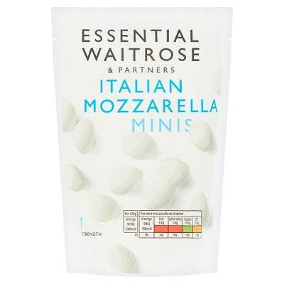 Waitrose Italian Mini Mozzarella Cheese Strength 1 (280g)