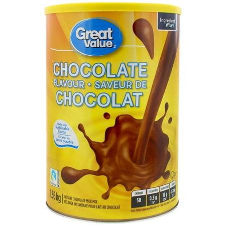 Great value mélange instantané great value pour lait au chocolat (1,36 kg) - instant chocolate milk mix (1.36 kg)