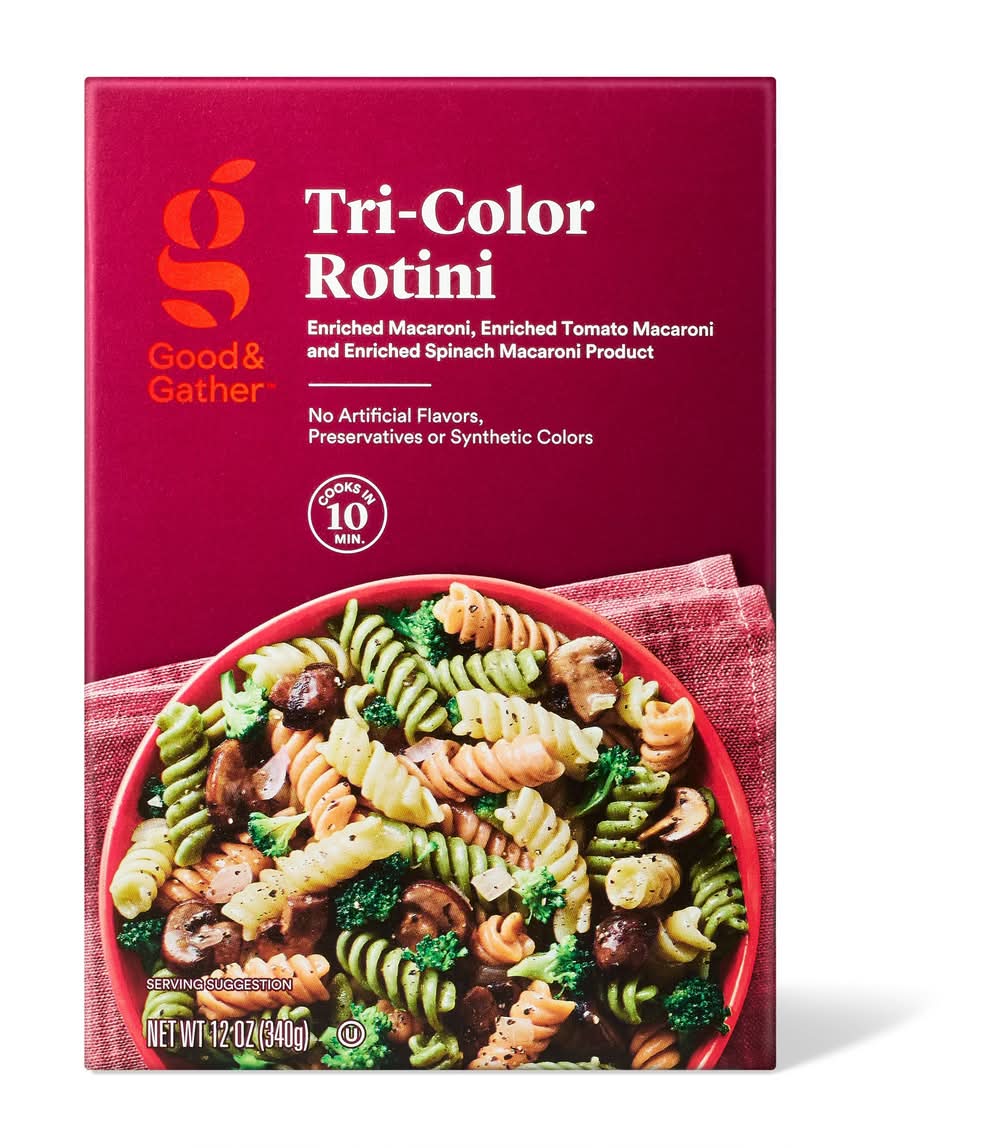 Good & Gather Tri Color Rotini Pasta (12 oz)