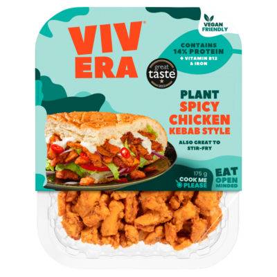 Vivera Plant Spicy Chicken Kebab Style (175g)