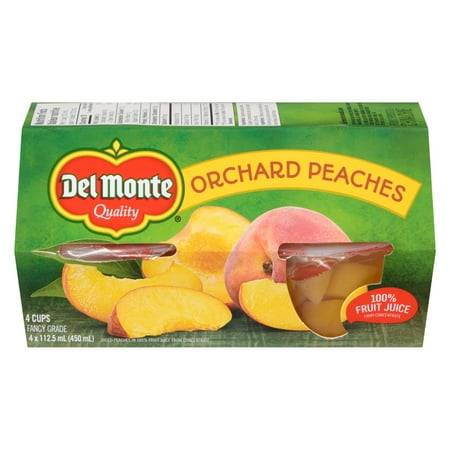 Del Monte Orchard Peach in Light Fruit Juice Syrup (450 ml, 4 ct)