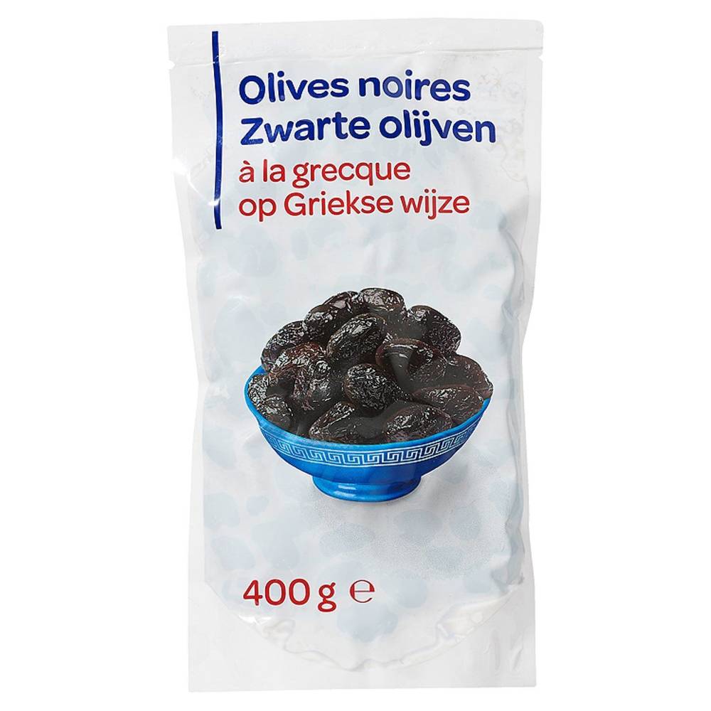 Olives noires à la grecque - le sachet de 400g