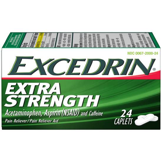 Excedrin Extra Strength Acetaminophen Aspirin and Caffeine (24 ct)