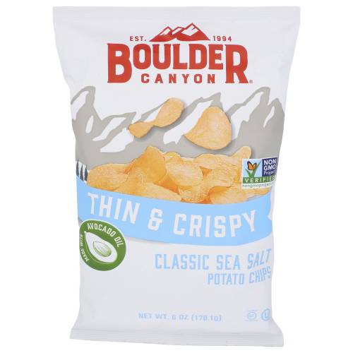 Boulder Canyon Thin & Crispy Classic Sea Salt Potato Chips