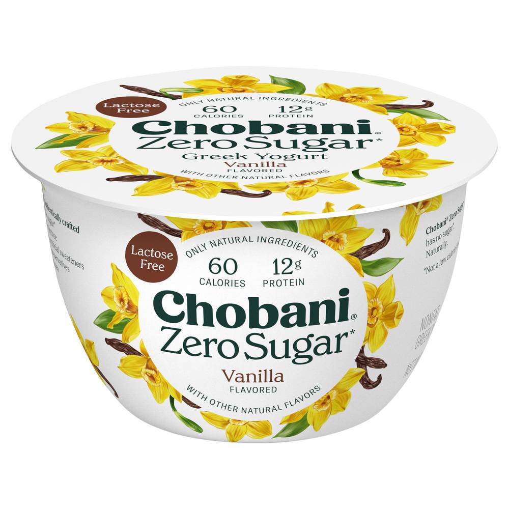 Chobani Zero Sugar Vanilla Yogurt (5.3 oz)