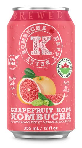 Happy Belly Kombucha Grapefruit (355 ml)