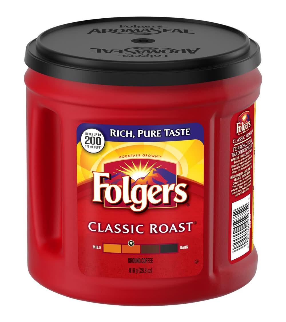 Folgers Ground Coffee, Classic Roast (816 g)