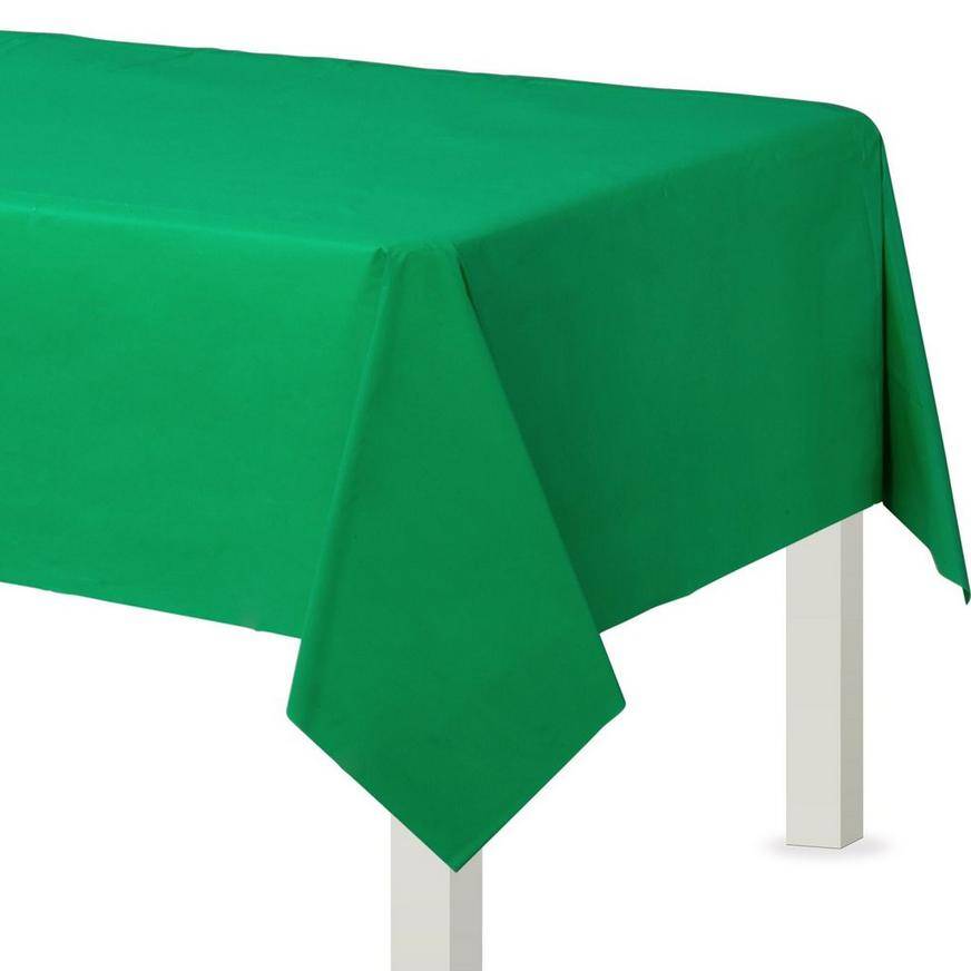 Amscan Plastic Table Cover (green )