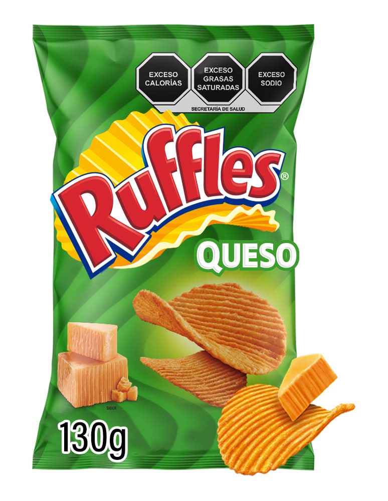 Ruffles · Papas fritas onduladas, queso (120 g)