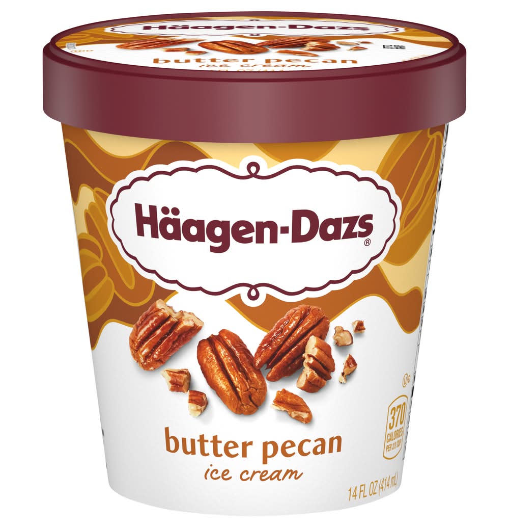 Häagen-Dazs Flavored Ice Cream, Butter Pecan (14 fl oz)