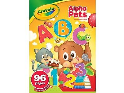 Crayola Alpha Pets Coloring Book, 96 Pages (04-2670)