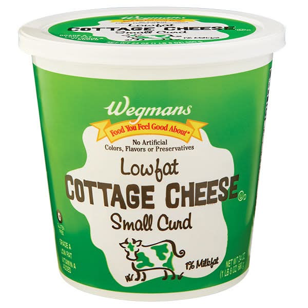 Wegmans Lowfat Small Curd Cottage Cheese, 1% Milkfat
