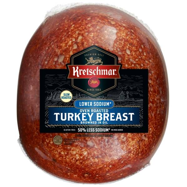Kretschmar, Oven Roasted Turkey Breast, Lower Sodium