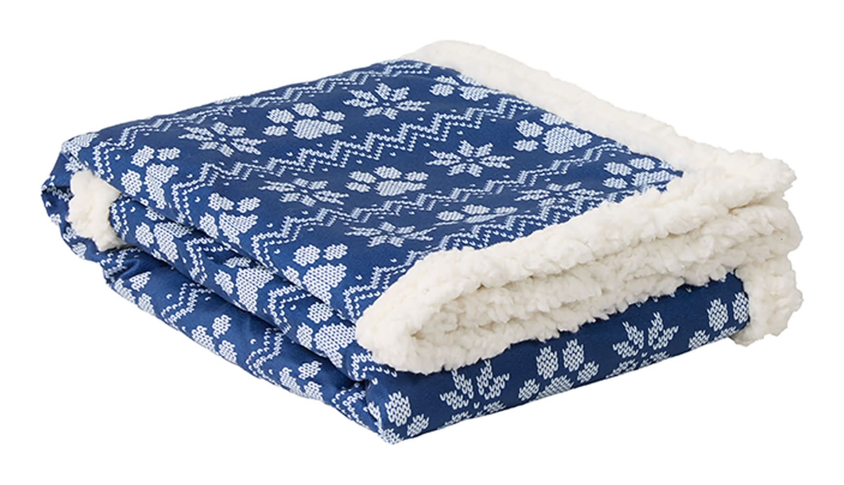 Merry & Bright® Fair Isle Dog Blanket (Color: Navy)