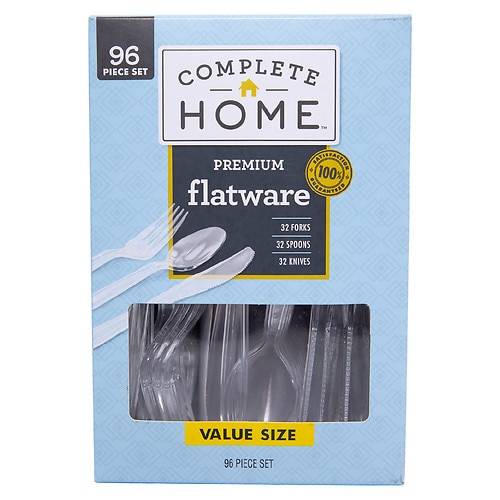 Complete Home Combo Premium Plastic Cutlery - 96.0 ea