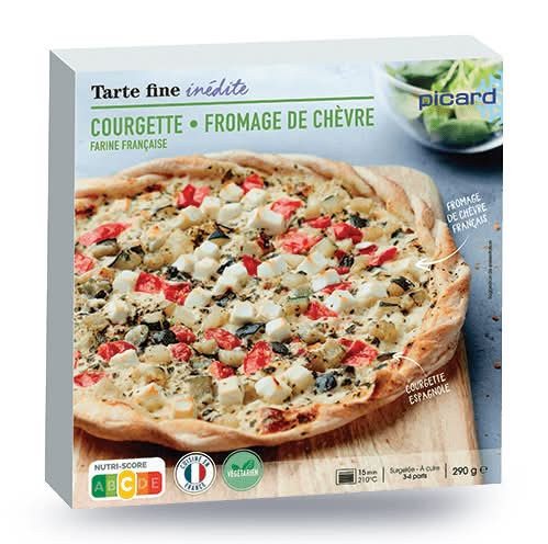 Tarte fine courgettes fromage de chèvre