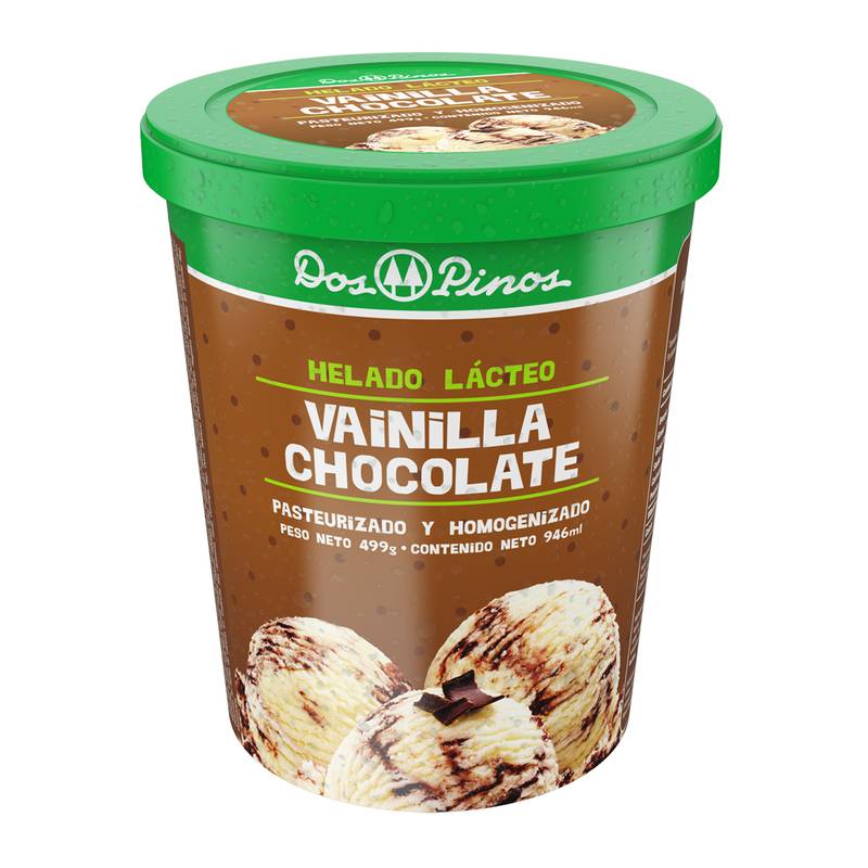 Dos pinos helado (vainilla chocolate) (499 g)