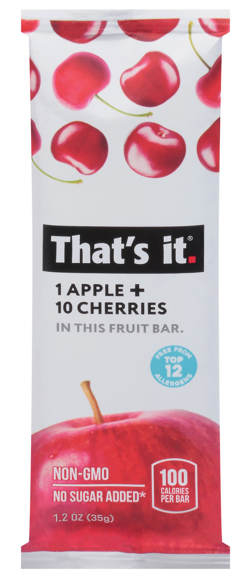 That's it. Vegan Gluten Free Apple + Blueberry Fruit Bar (1.2 oz)